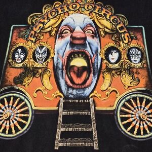 KISS Psycho Circus T-Shirt Men's XL Black Vintage 1998 Cronies Made In USA